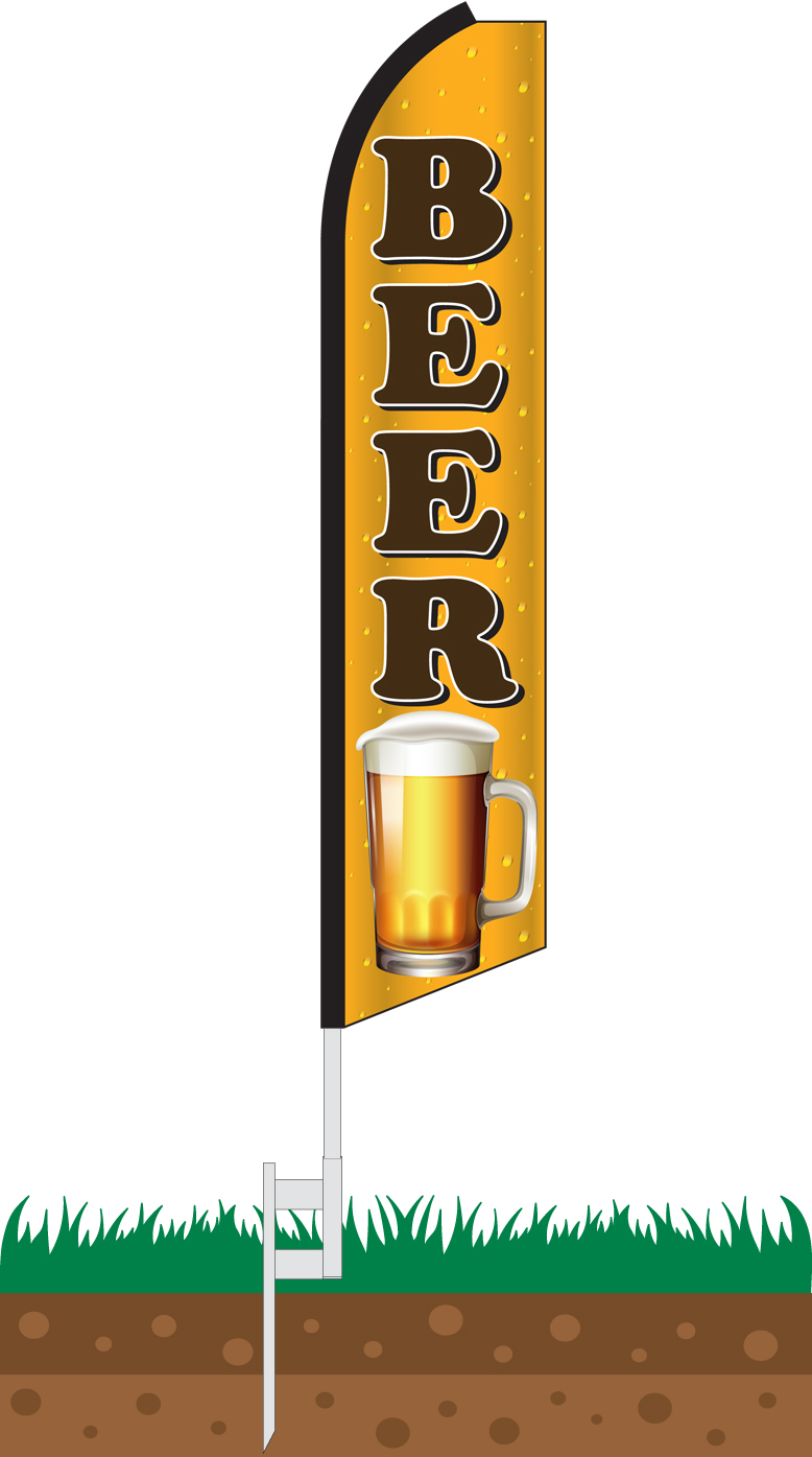 Beer Swooper Feather Flag (SWFL-0152)